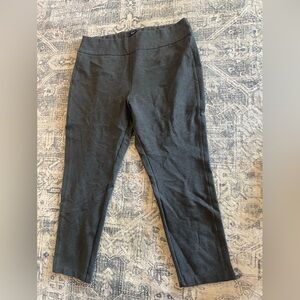 Express Charcoal Gray Cropped Dress Pants